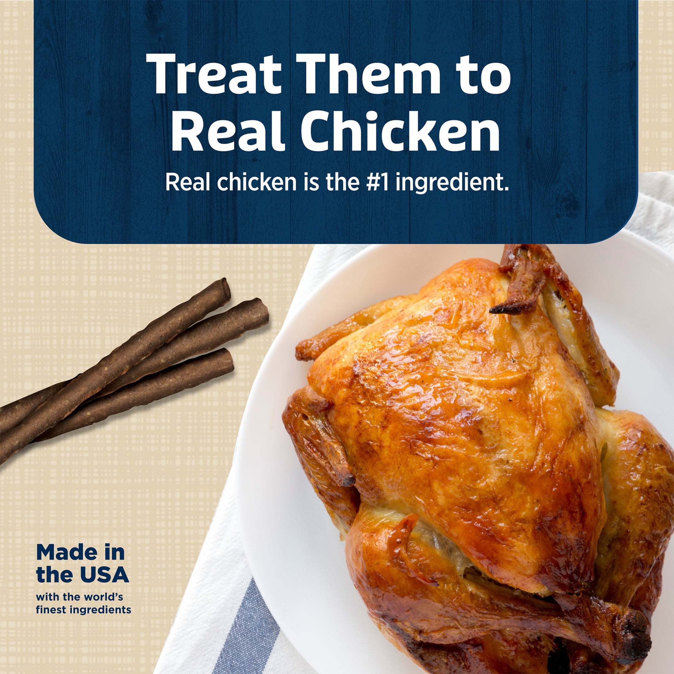 Blue Buffalo Stix Pepperoni-style Dog Treats, Chicken Recipe, 24-oz. Bag