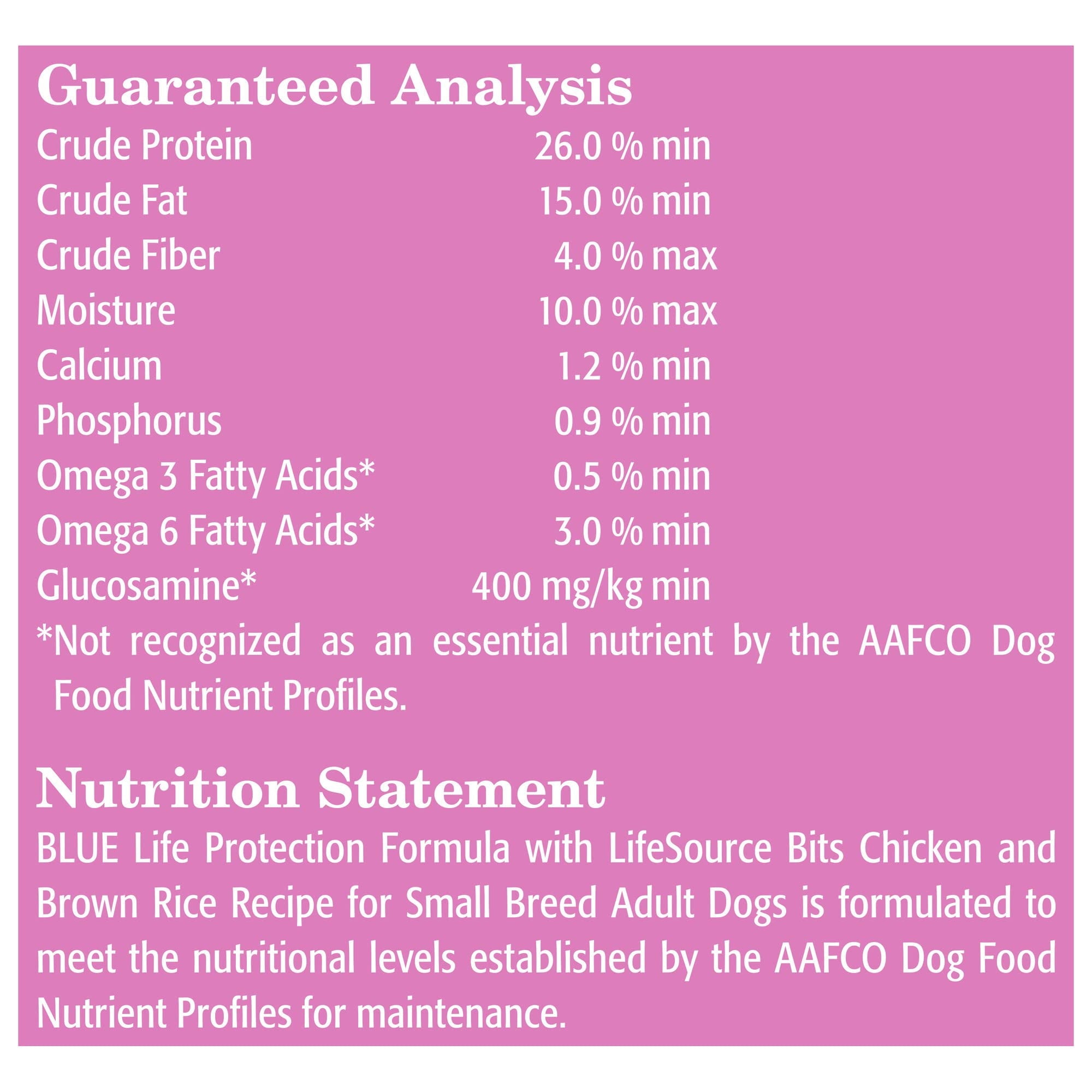 Blue Buffalo Small Breed Chicken & Rice Dog Food 15 lb. Bag (Pack of 6)