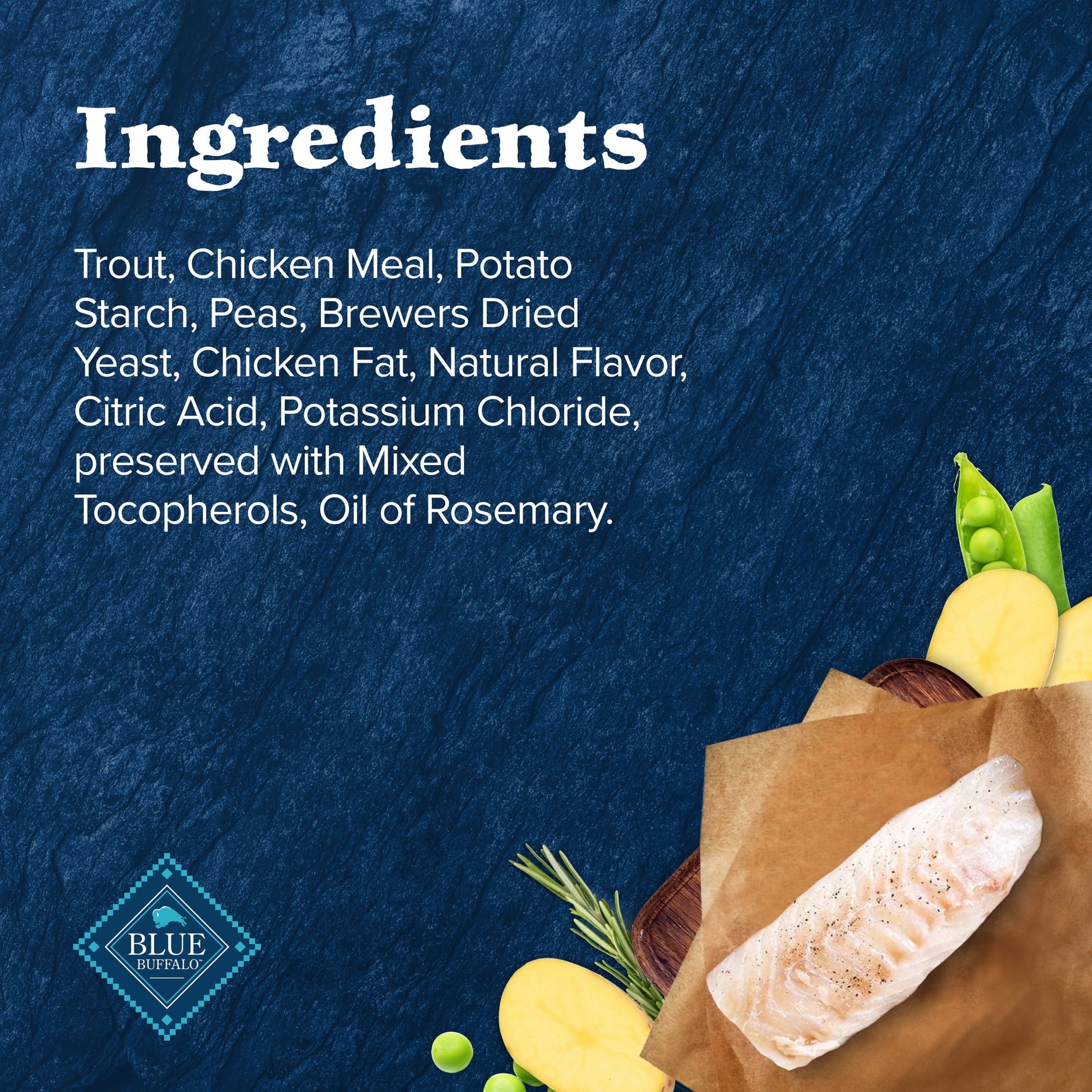 Blue Buffalo Wilderness High Protein Natural Crunchy Cat Treats, Tasty Trout, 2-oz. Bag