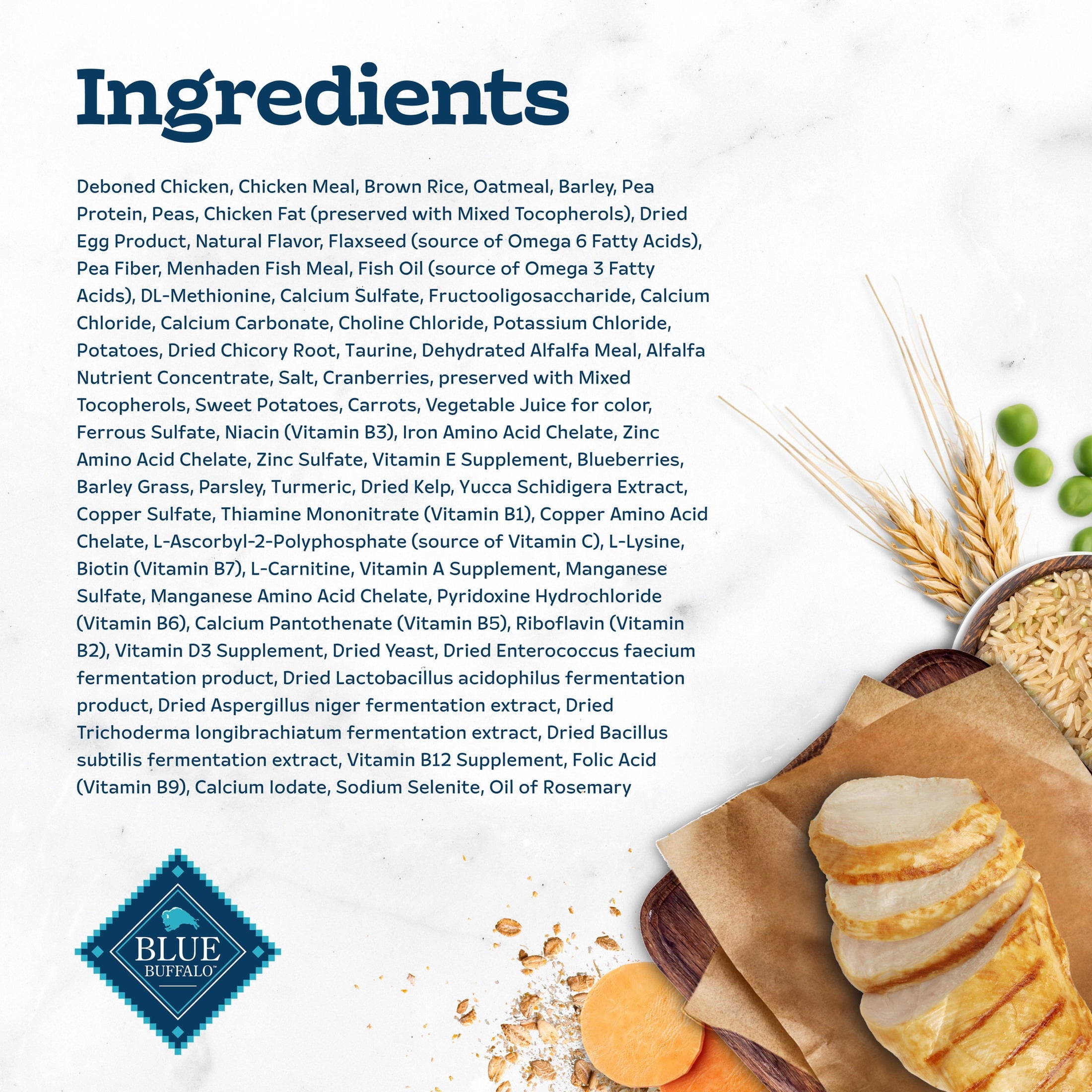 Blue Buffalo Tastefuls Dry Cat Food, Sensitive Stomach, Chicken and Brown Rice, 15-lb Bag