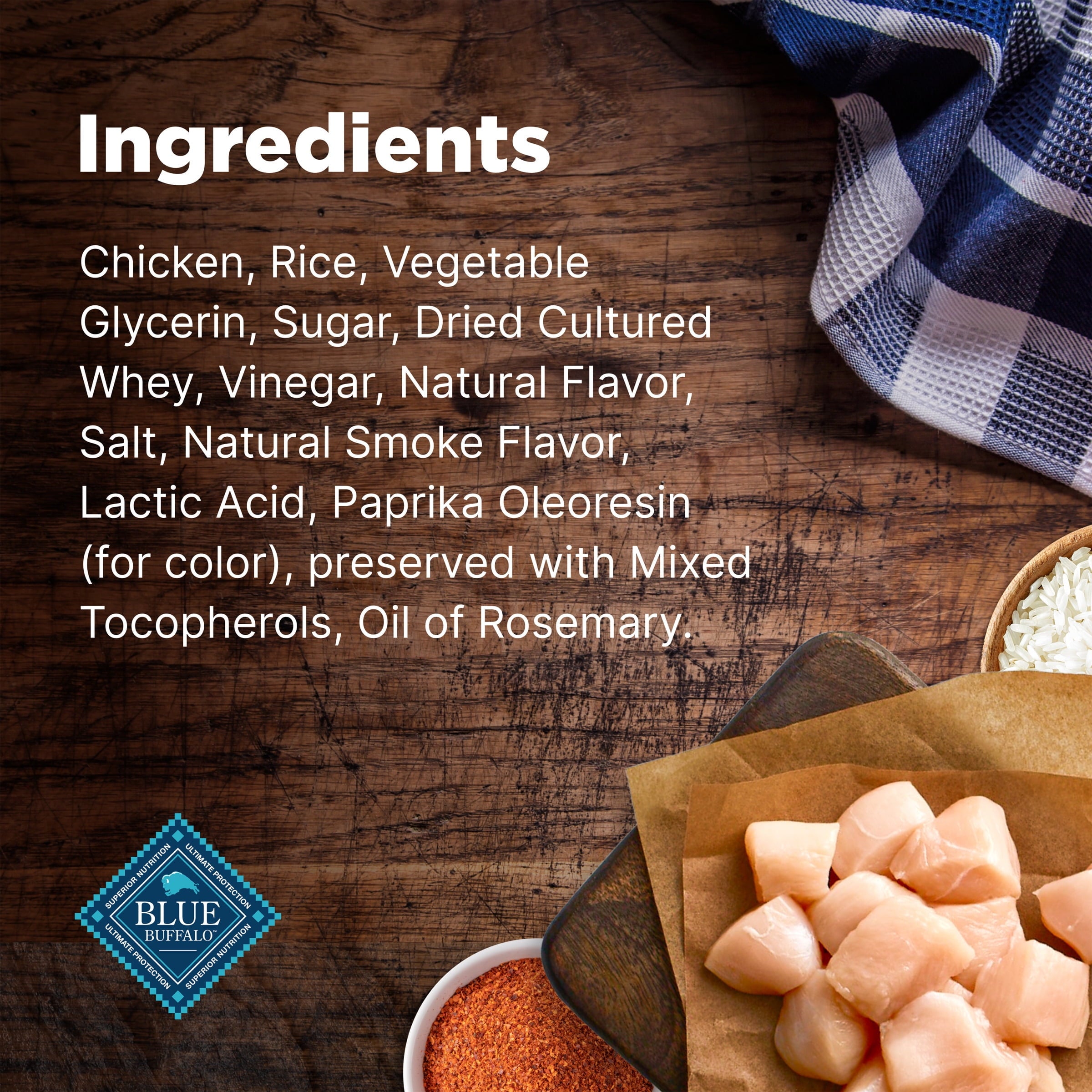 (4 pack) Blue Buffalo Nudges Jerky Cuts Dog Treats Made with Real Chicken, 8-oz. Bag