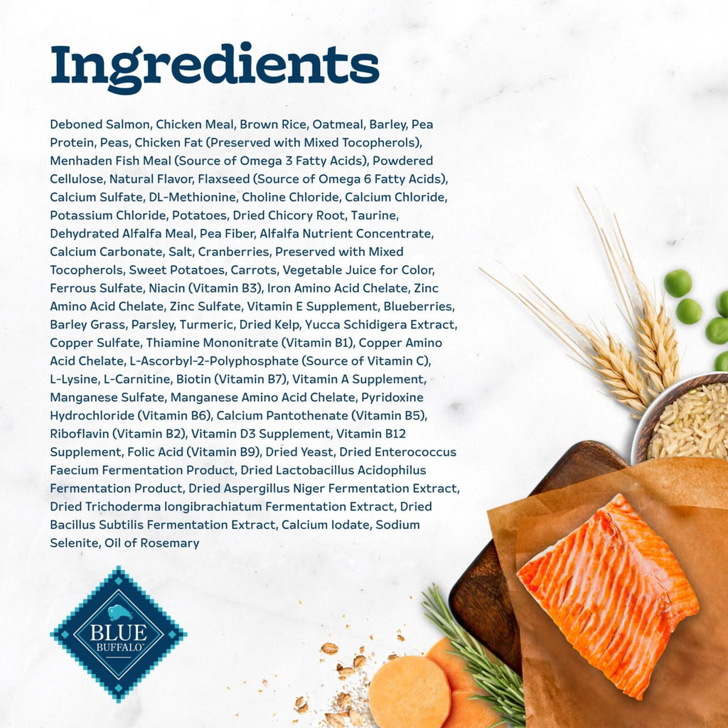 Blue Buffalo Tastefuls Adult Dry Cat Food for Indoor Cats, Salmon Recipe, 7-lb. Bag