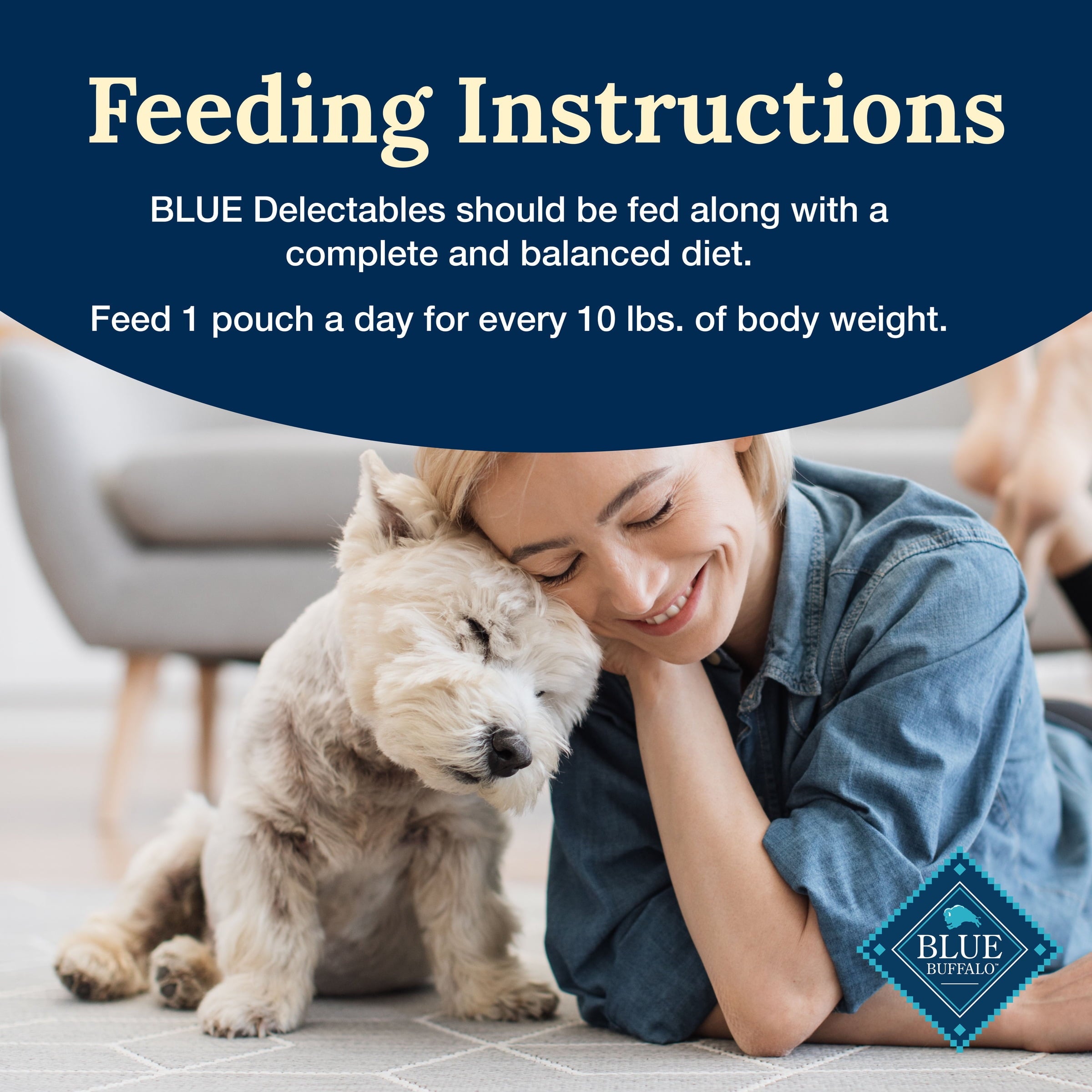 Blue Buffalo Delectables Natural Wet Dog Food Topper Variety Pack, Lamb & Turkey Dinner 3oz (12 Pack - 6 of Each Flavor)