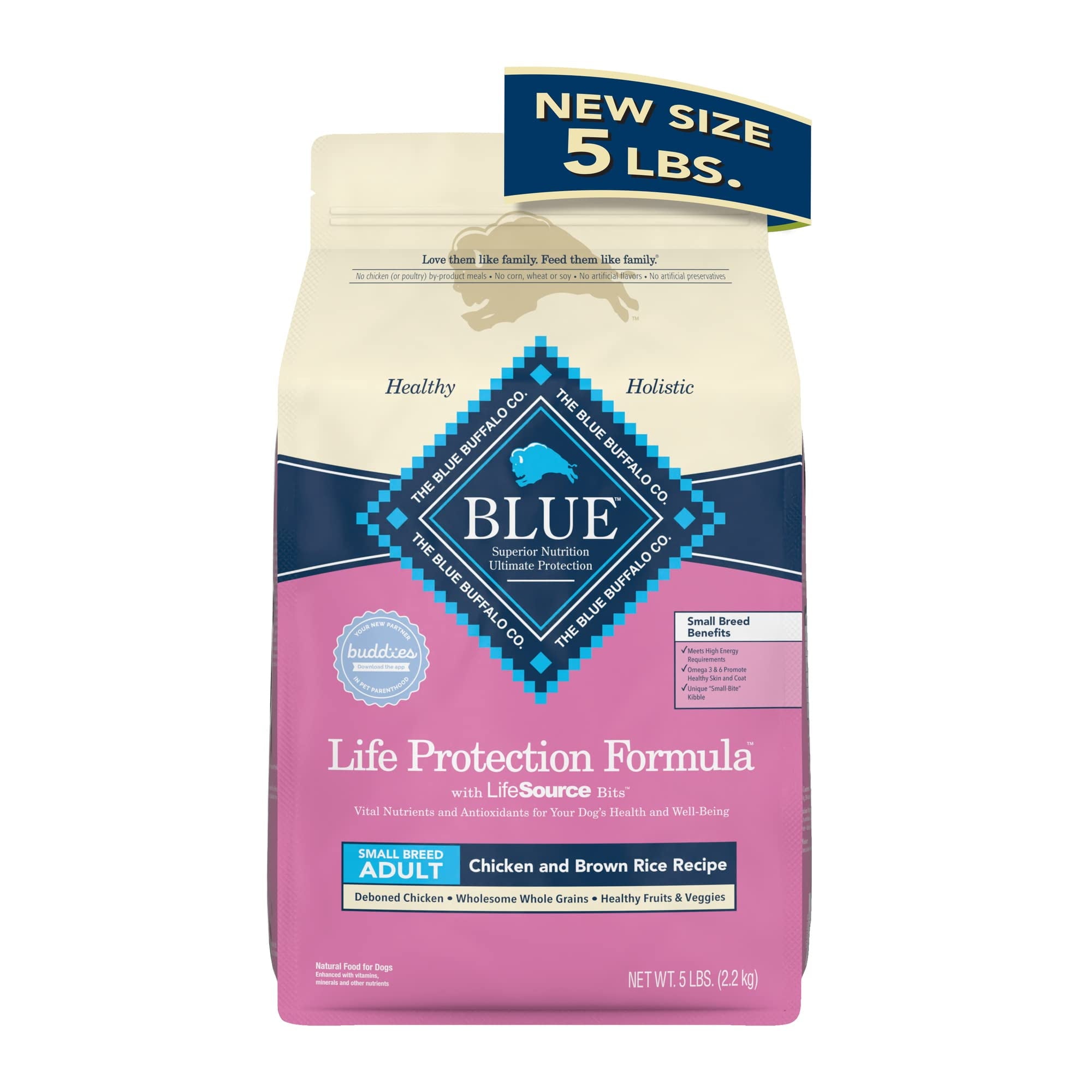 Blue Buffalo Blue Life Protection Natural Chicken and Brown Rice Small Breed (Pack of 4)