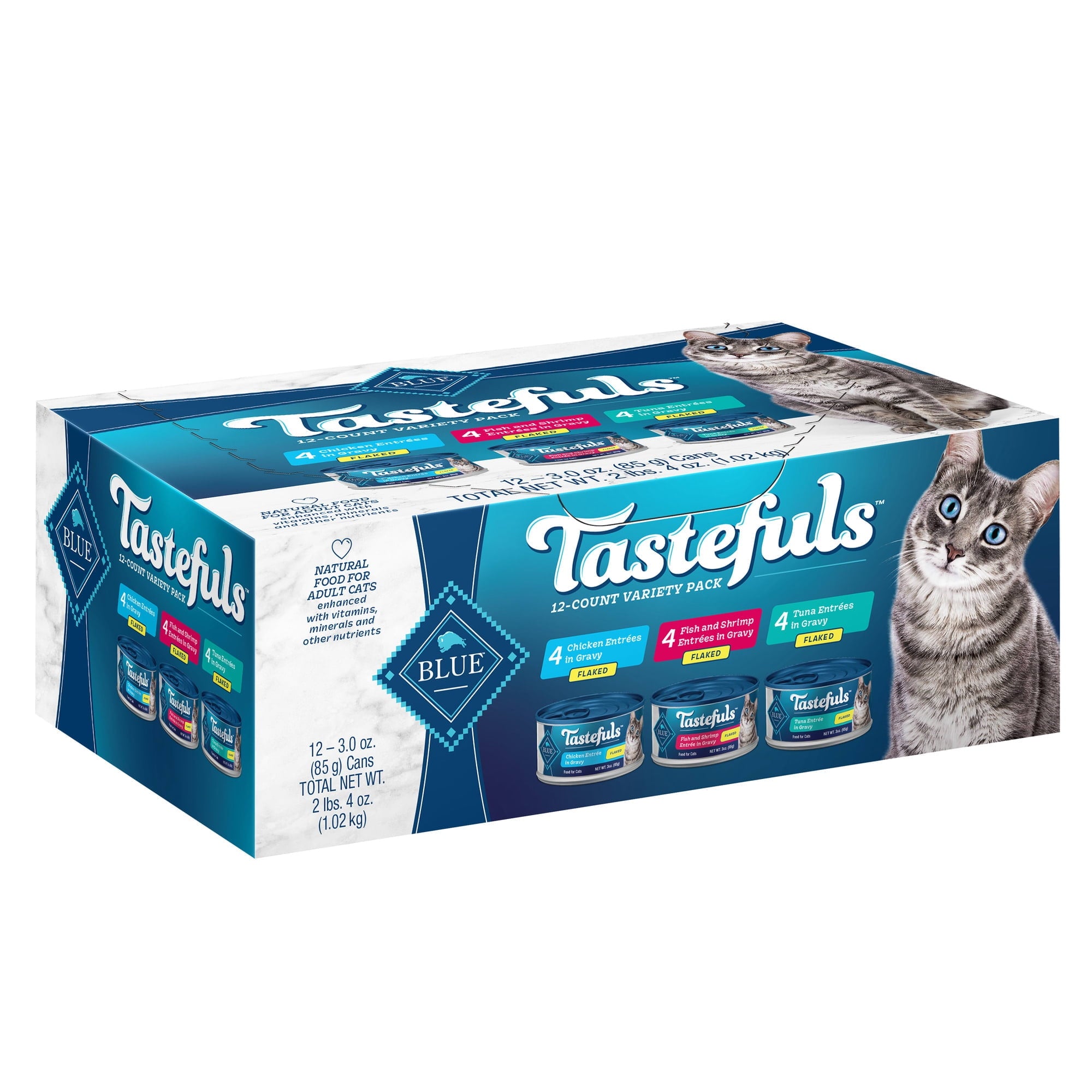 Blue Buffalo Blue Tastefuls Natural Adult Gravy Wet Cat Food (Pack of 2)
