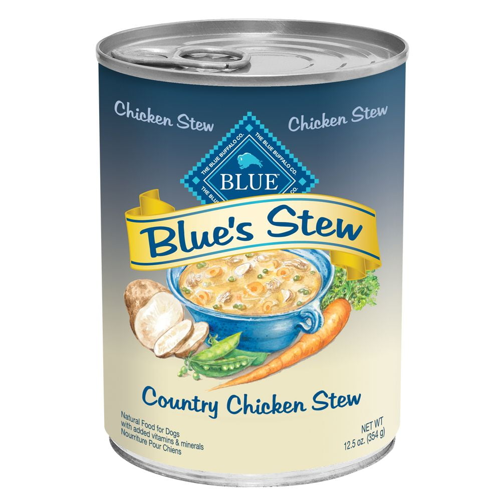 Blue Buffalo Blue's Country Chicken Stew Wet Dog Food, 12.5-oz Can (Pack of 12)