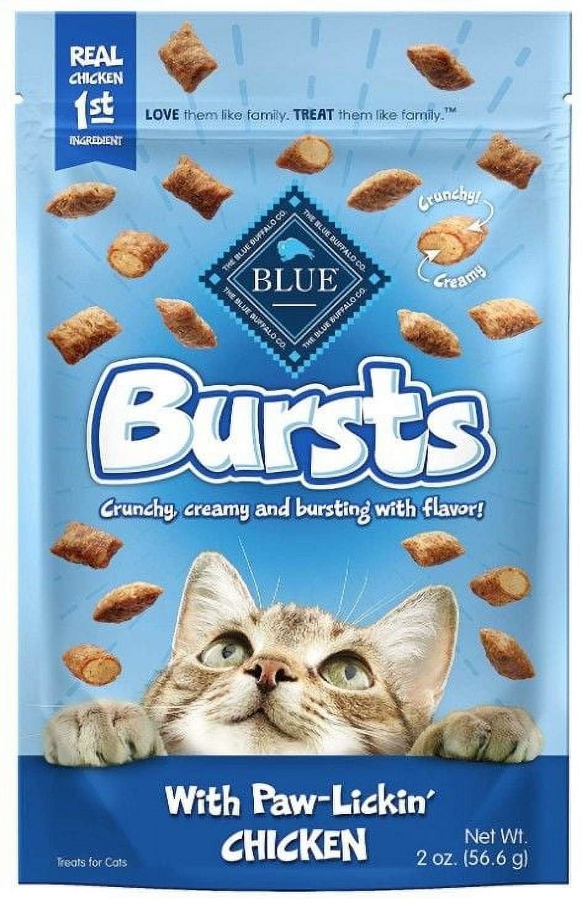 Blue Buffalo Bursts Cat Treats Paw-Lickin' Chicken 2 oz Pack of 2