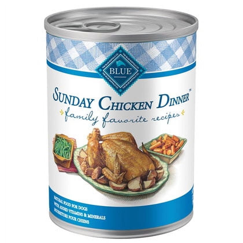 Blue Buffalo Family Favorite Sunday Chicken Dinner Canned Dog Food (Pack of 10)