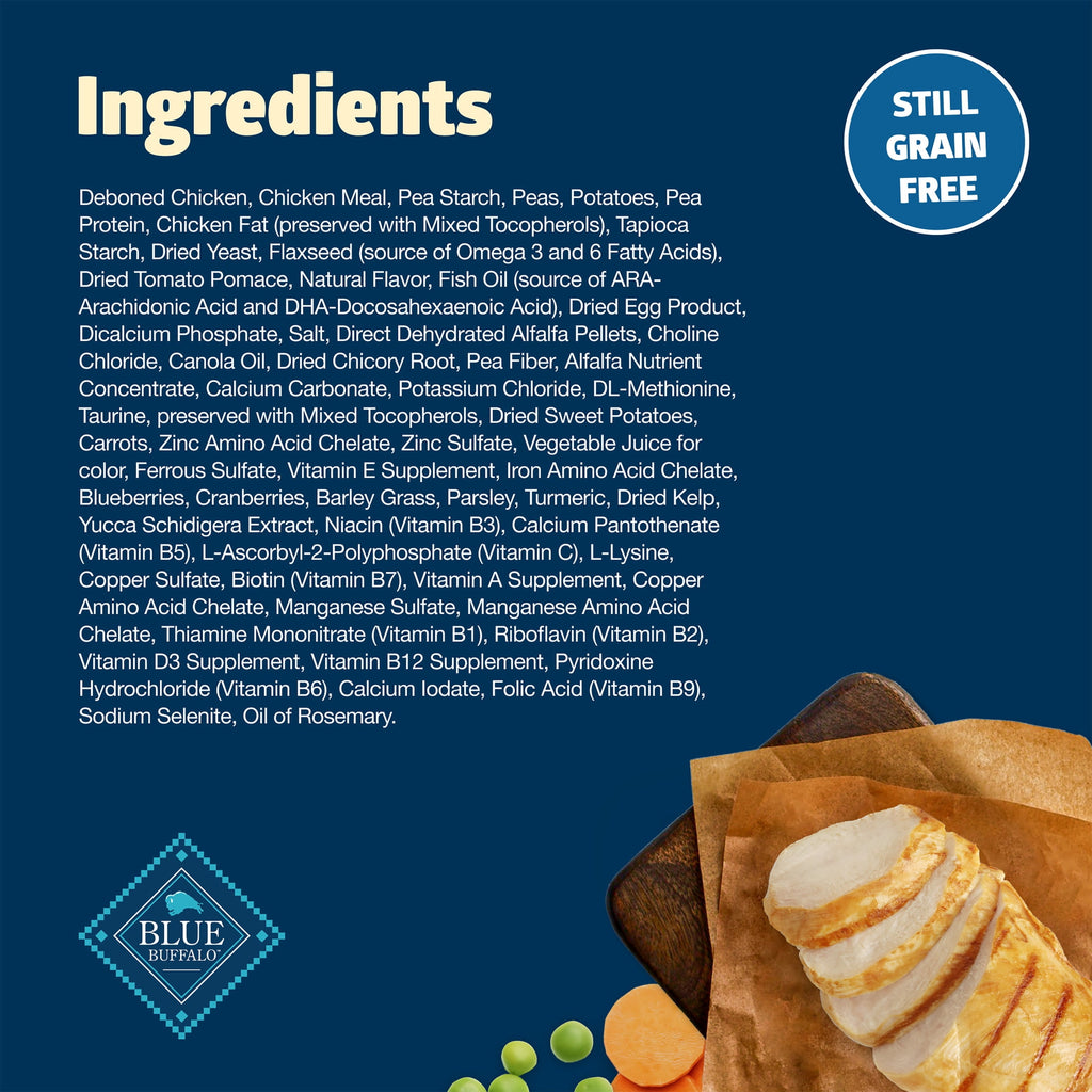 Blue Buffalo Freedom Grain-Free Puppy Dry Dog Food with DHA, Chicken & Potatoes, 24-lb. Bag