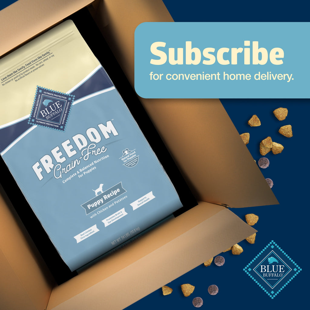 Blue Buffalo Freedom Grain-Free Puppy Dry Dog Food with DHA, Chicken & Potatoes, 24-lb. Bag