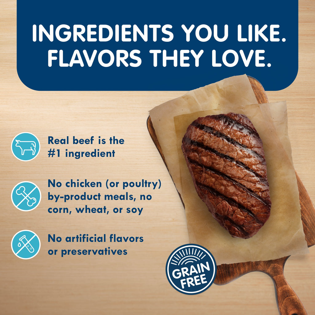 Blue Buffalo Delights Natural Adult Small Breed Wet Dog Food Pate, Variety Pack 3.5-oz (24 Pack- 8 of Each Flavor)