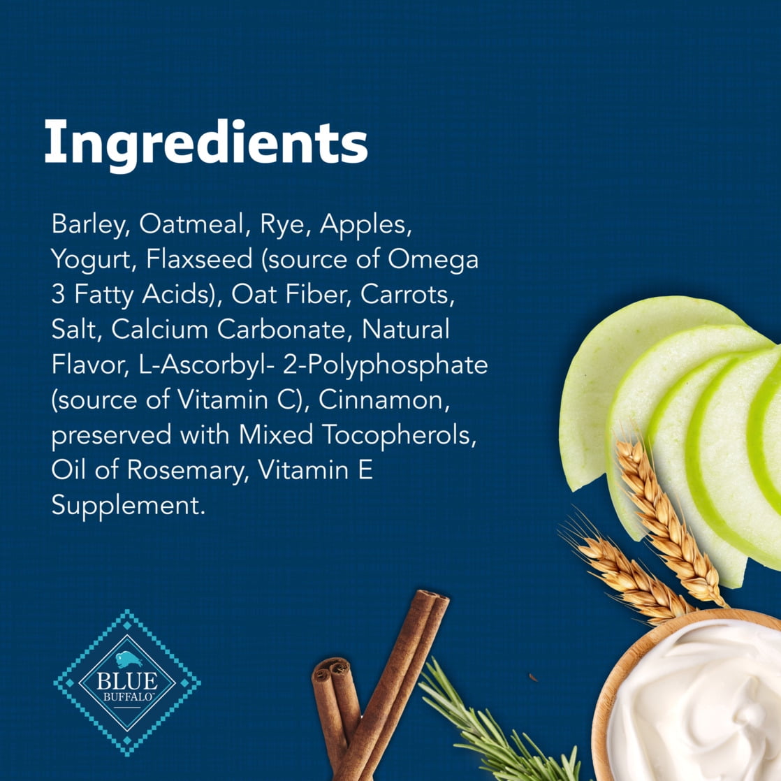 Blue Buffalo Health Bars Crunchy Dog Biscuits, Apples & Yogurt, 3-lb. Box