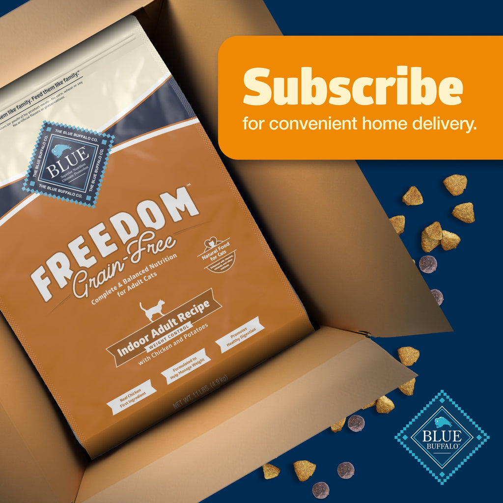 Blue Buffalo Freedom Natural Grain-Free Adult Weight Control Dry Cat Food, Chicken Recipe, 11-lb. Bag