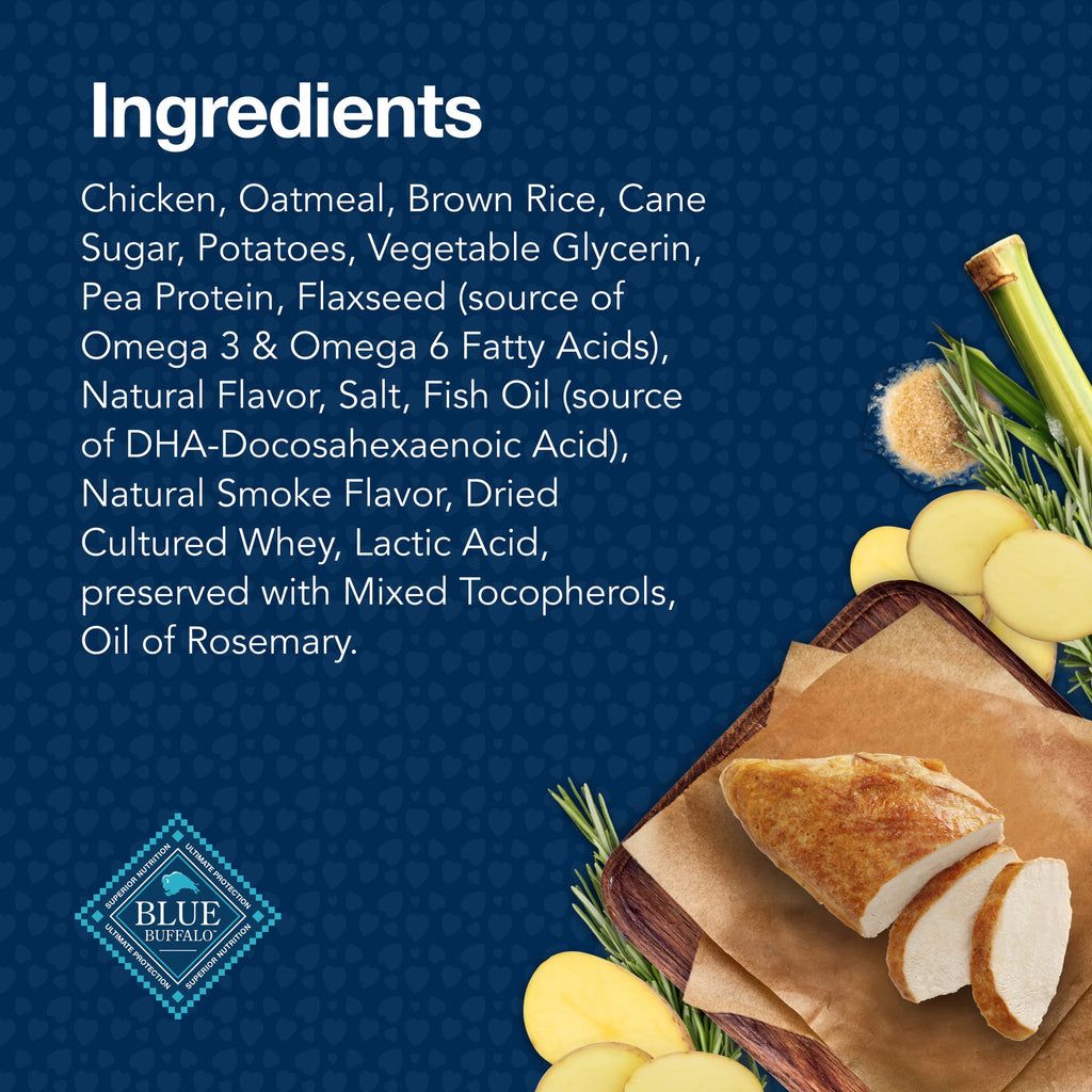 Blue Buffalo Bits Soft Dog Treats for Training, Enhanced with DHA, 4-oz. Bag